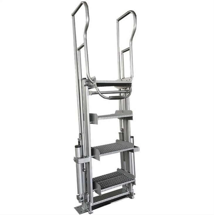 Turvalliset taitettavat portaat rautatiesäiliöaluksiin